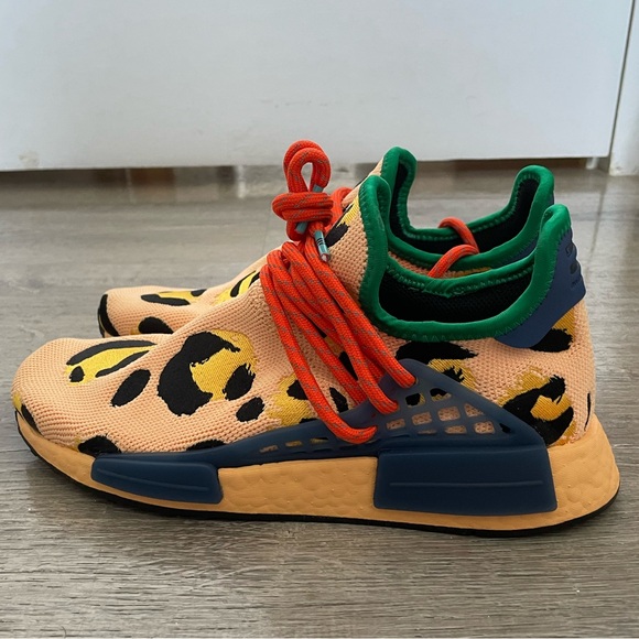 Adidas NMD Hu Pharrell Animal Print Leopard Pulse Amber HP3221 - Picture 2 of 4